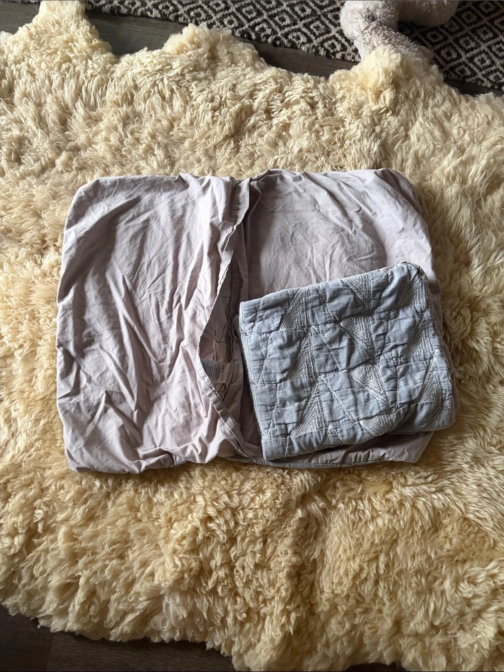 West Elm pillow covers. standard. Light Gray